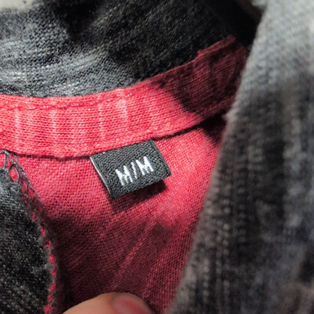 Burnside Charcoal and Burgundy Hoodie - Picture 8 of 10